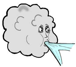 Cloud Blowing Wind