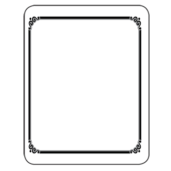 Bookplates & Book Platelets - Laser & Inkjet Bookplates - Frame 150/