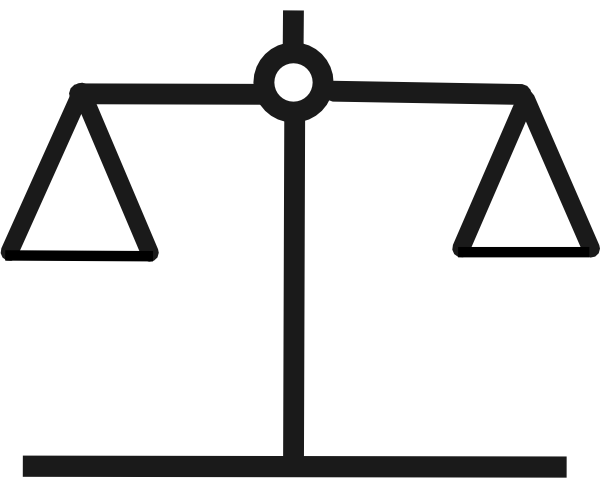 Simple Balance Scale Clipart