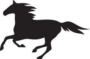 Running Horse Outline - Free Clipart Images