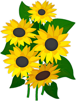 Free Sunflowers - Animated Gifs - Clipart