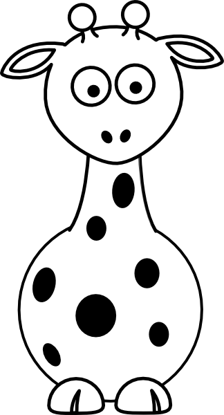 Giraffe Clipart Black And White - Free Clipart Images