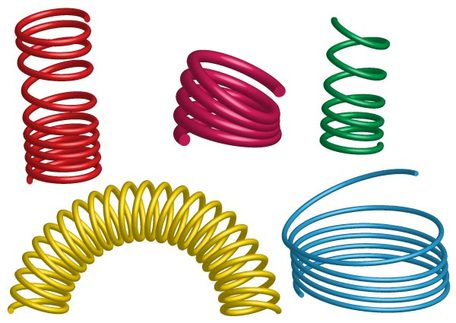 Free Vector 3D Coil Springs Illustrator, Clip Art - Clipart.me