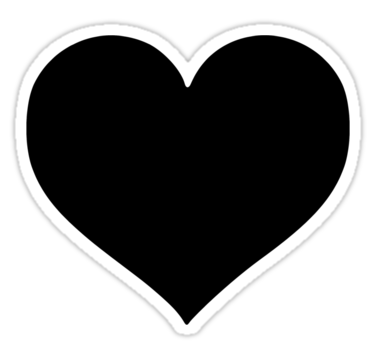 Black Heart " Stickers by LamericaTees | Redbubble