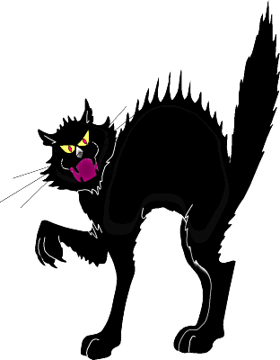 Halloween Black Cat Cartoon