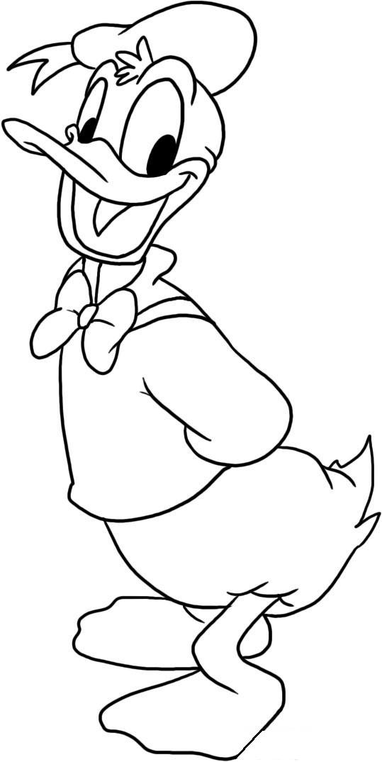 How To Draw A Cute Duck Easy : Draw its legs by drawing two small loops that are angled at a 90 degrees at the bottom for the feet.