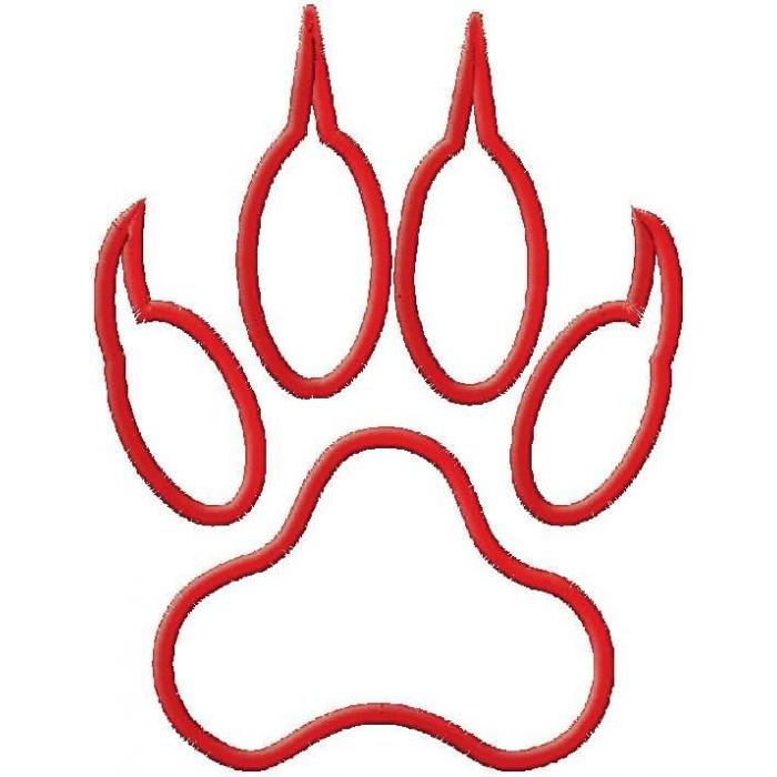 Tiger Paw Outline