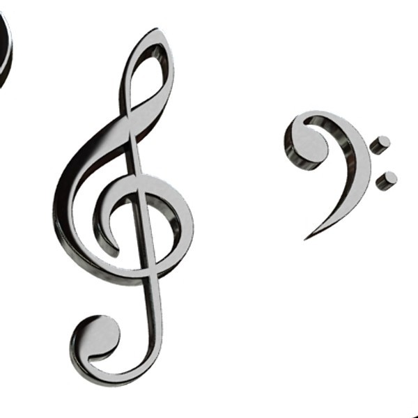 Musical Symbols 3D Model .max .obj .3ds .fbx - CGTrader.