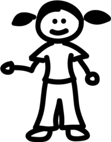 Stick Figure Girl Clip Art For Vinyl Pinterest Clipart - Free to ...