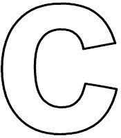 The letter c clipart color