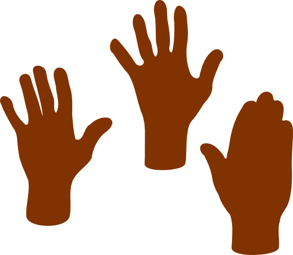 Hands 1 2 3 clipart