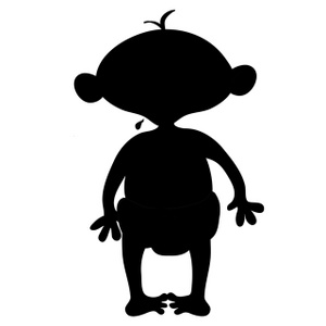 Baby boy head clipart