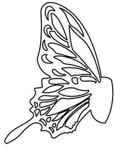 butterfly wing template - Google Search | Butterfly templates | Pinte…