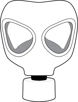 Gas Mask clip art vector, free vector graphics