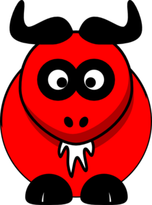 Red Ox clip art - vector clip art online, royalty free & public domain
