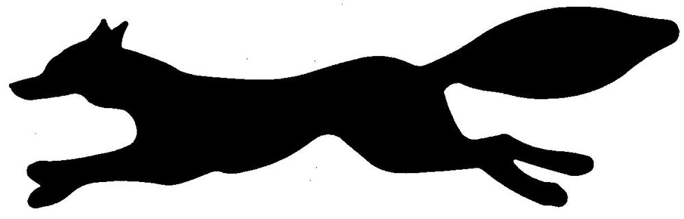 Running Fox Silhouette - Free Clipart Images