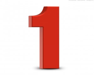 Red Number 1 - ClipArt Best