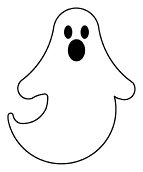 Best Photos of Ghost Outline Template - Ghost Outline Printable ...