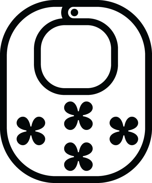 Baby Bib Clip Art For Babies & Kids Personalized Gifts