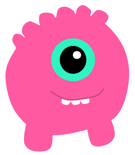 Cute Monster Clipart - Tumundografico