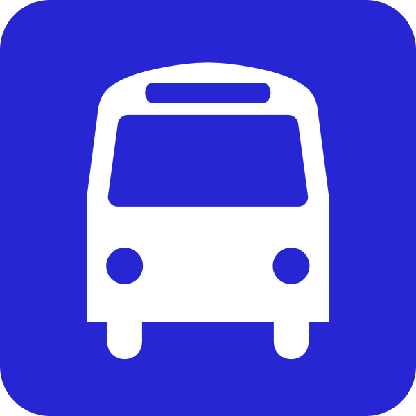 Bus Stop Blue Clip Art - vector clip art online ...