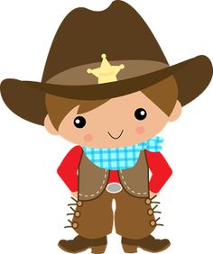 Cartoon cowboys clipart