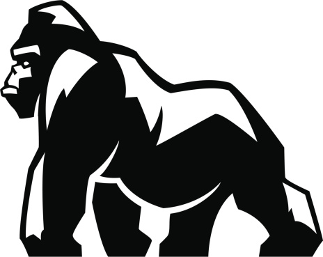 Gorilla Clip Art, Vector Images & Illustrations