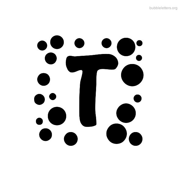 Bubble Letters T Print Bubble Alphabets T - BubbleLetters.Org