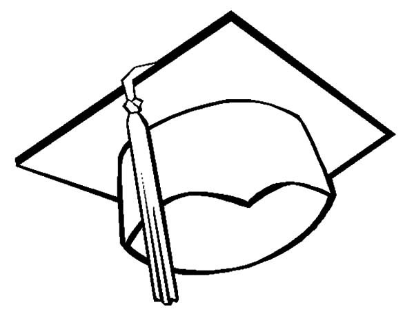 Drawing Graduation Cap Coloring Pages | Color Luna