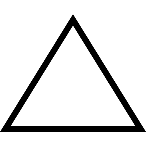 Triangle outline variant - Free shapes icons