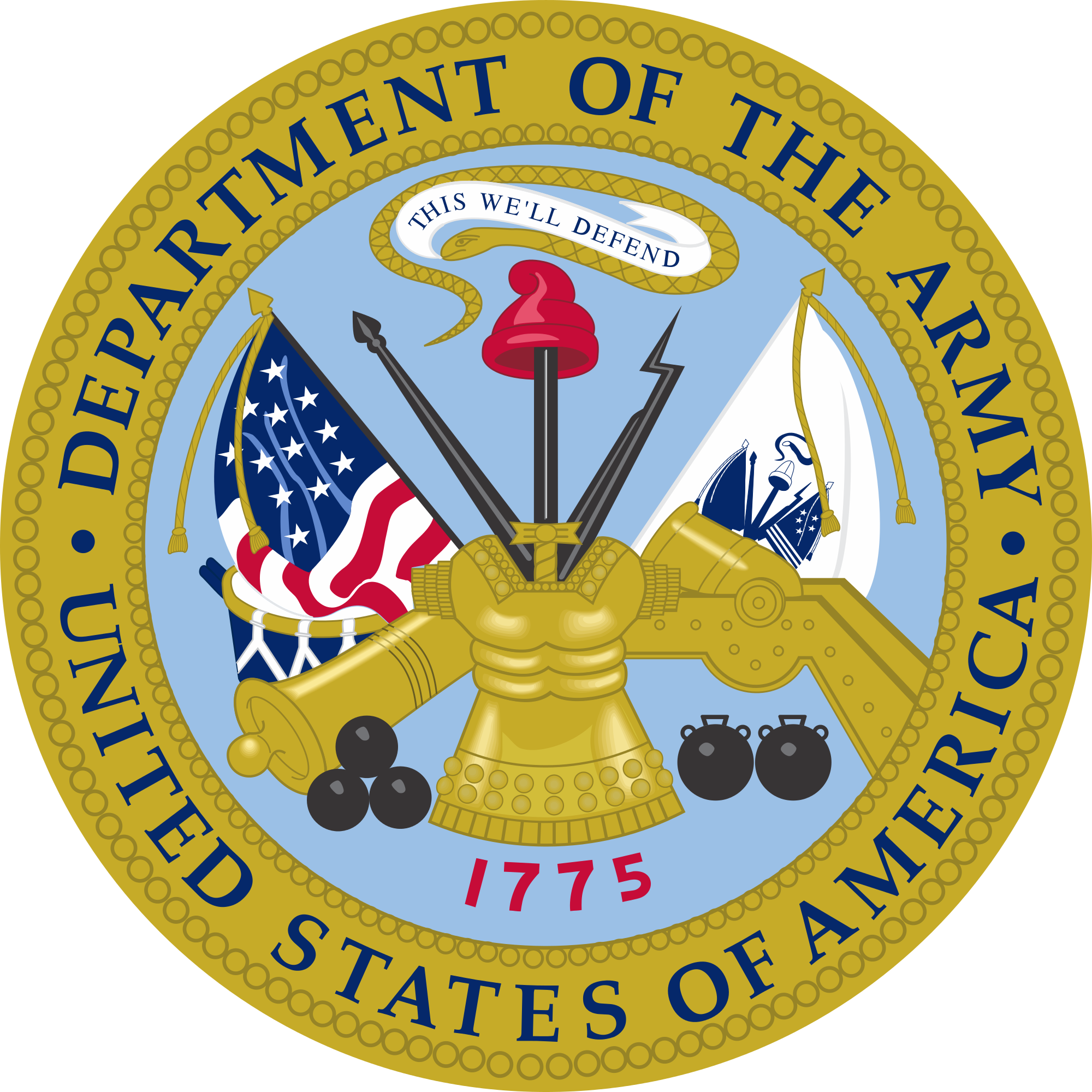 File:Emblem of the United States Department of the Army.svg ...