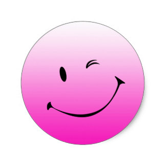 Pink Smiley Face Stickers | Zazzle