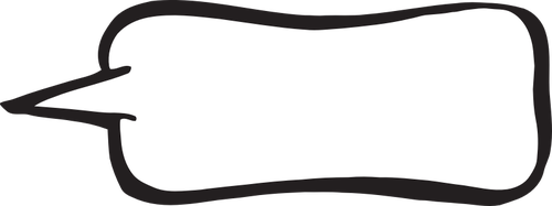 Vector clip art of slim shaped caption bubble for a comic | Public ...