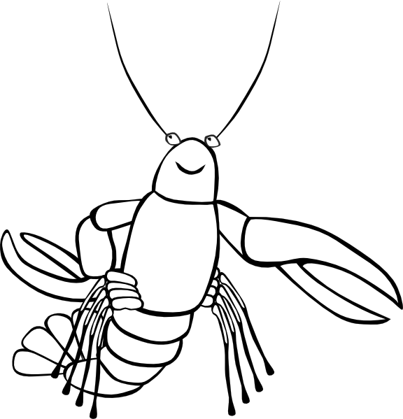 Crawfish clip art Free Vector