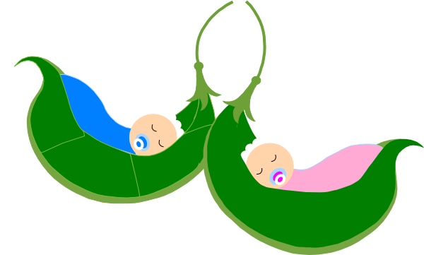 Two Peas In A Pod Clip Art - vector clip art online ...