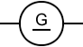 Electric generator symbols