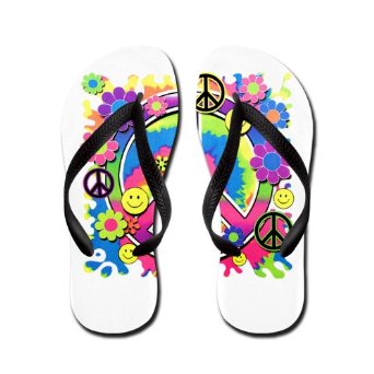 Artsmith, Inc. Kid's Flip Flops (Sandals) Neon Smiley ...
