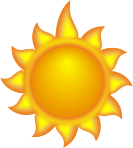 A Sun Cartoon With A Long Ray 2 clip art - vector clip art online ...