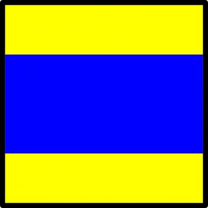 International Maritime Signal Flag Delta clip art Vector clip art ...