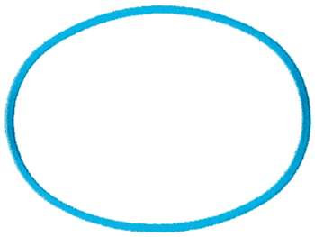 Dakota Collectibles Embroidery Design: Oval Outline 6.13 inches H ...
