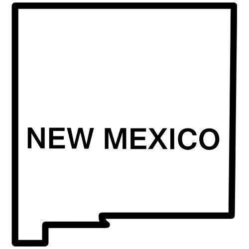 New Mexico State Outline Decal Sticker. Available in 19 colors ...