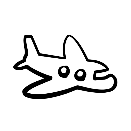 Cartoon Airplane Icon #116384 Â» Icons Etc