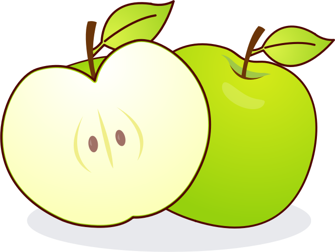 Green Apple Clip Art - Tumundografico