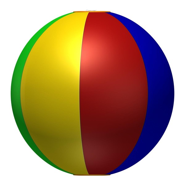 Beach Ball 3D Model Made with 123D MeshMixer