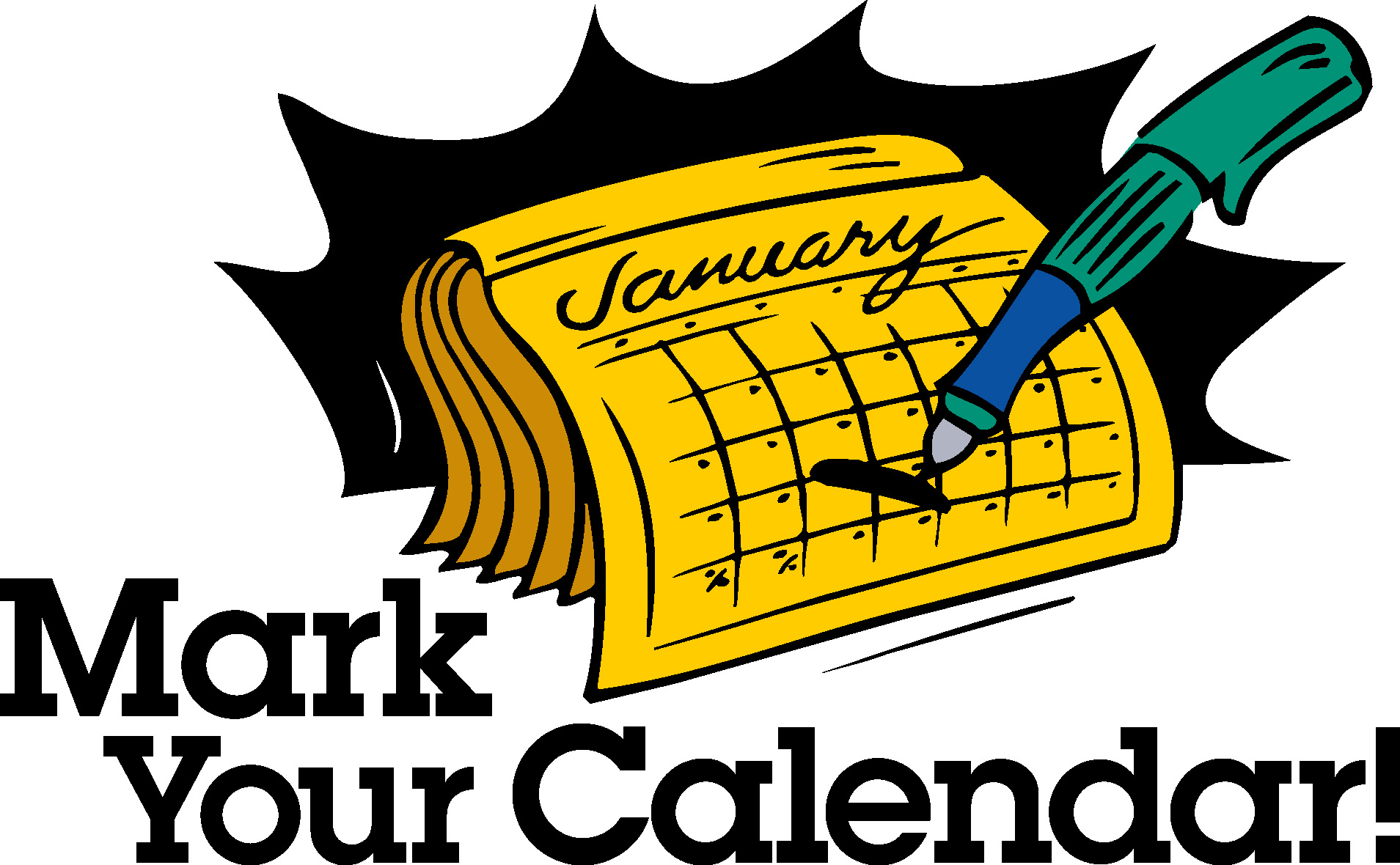 Mark your calendar school clipart