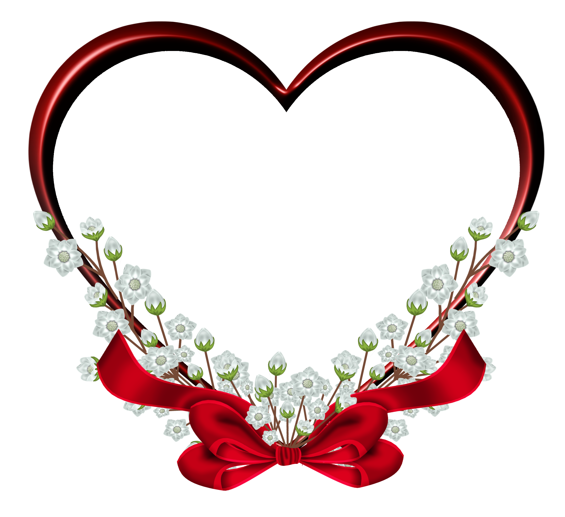 Photo frame clipart with hearts