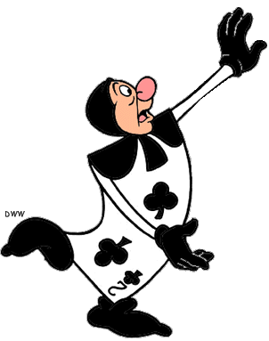 Alice in wonderland king and queen of hearts clip art images ...