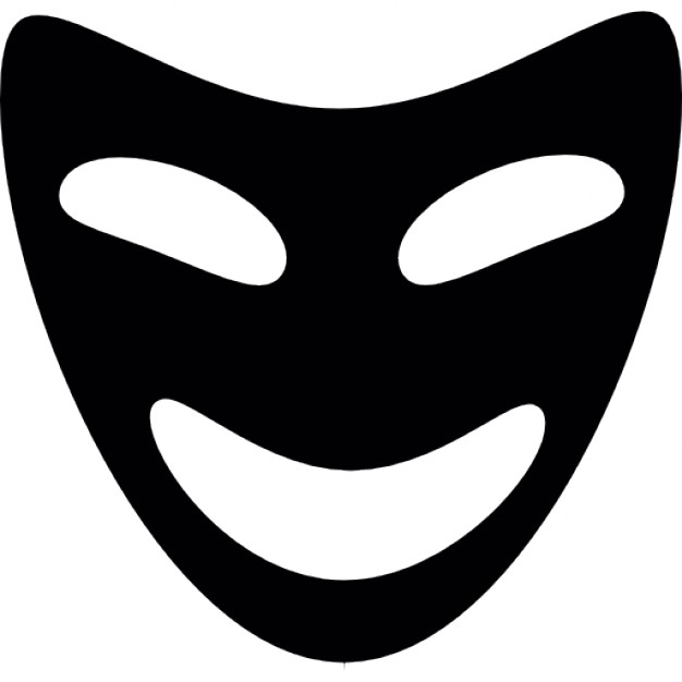 Comedy mask, IOS 7 interface symbol Icons | Free Download
