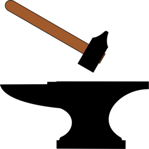 Anvil and hammer clipart