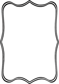 Black picture frame clipart